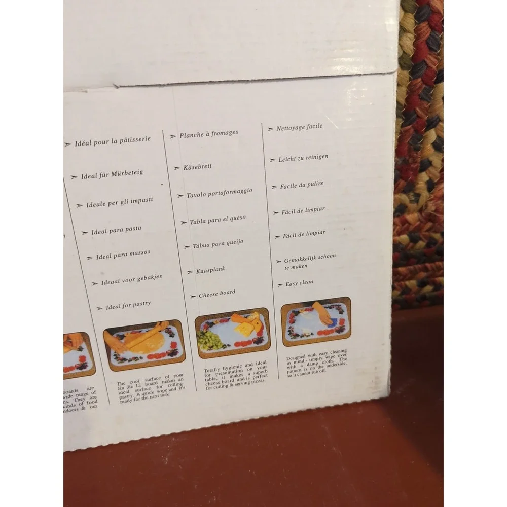 NOS The Universal Kitchen Board Multiple uses ,Safety Glass, Holiday Holly